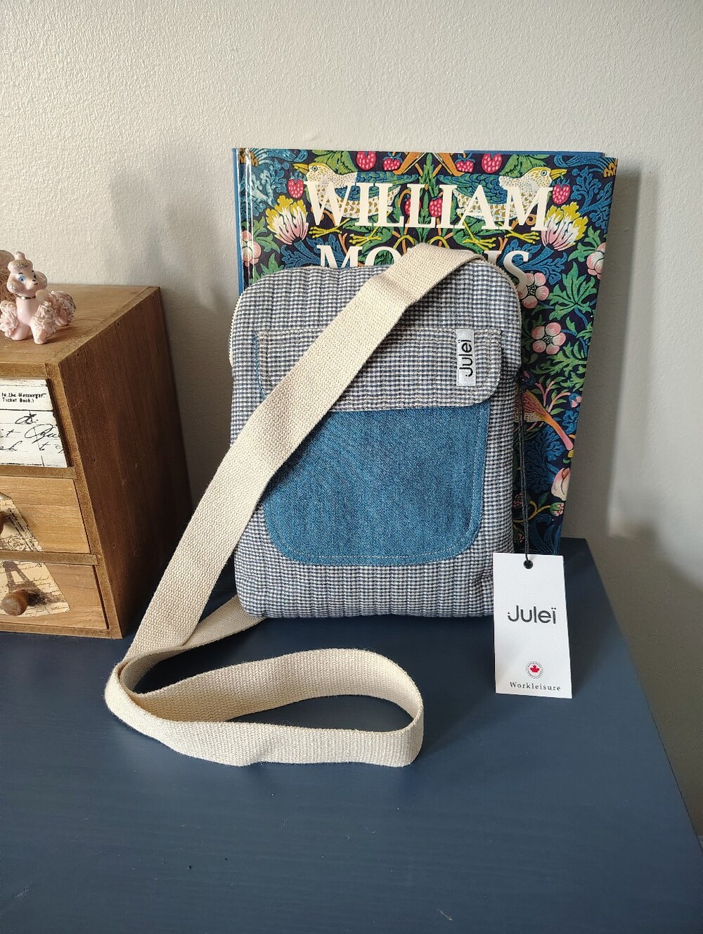 NWT Julei Canadian Eco-responsible Cotton Crossbody and Shoulder Bag